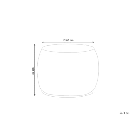 Puf pleciony 40 cm jasny HAIPHONG