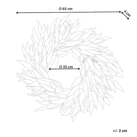 Wieniec dekoracyjny GAMRUN 70 cm Zielony