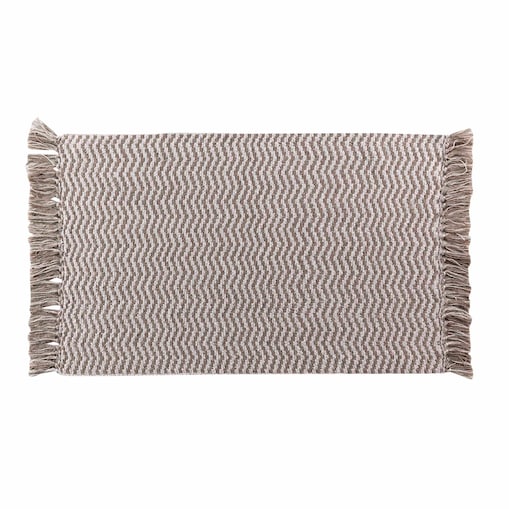 Pleciony dywanik z frędzlami ALESSIA, 50 x 80 cm