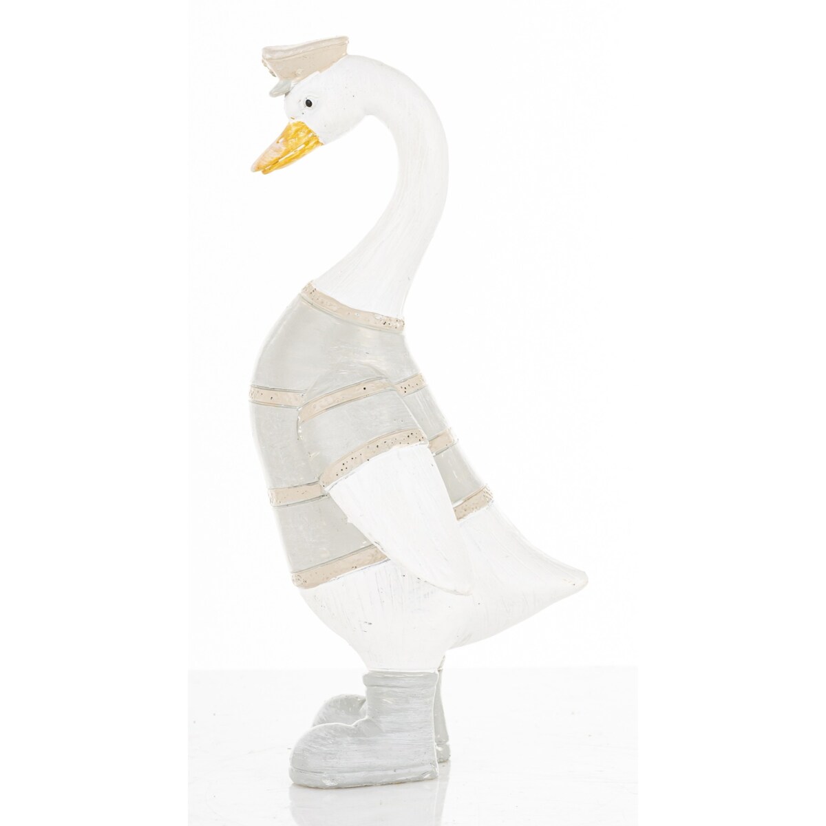 Dekoracja - biała gąska 15x5,5x7 cm GOOSE-2