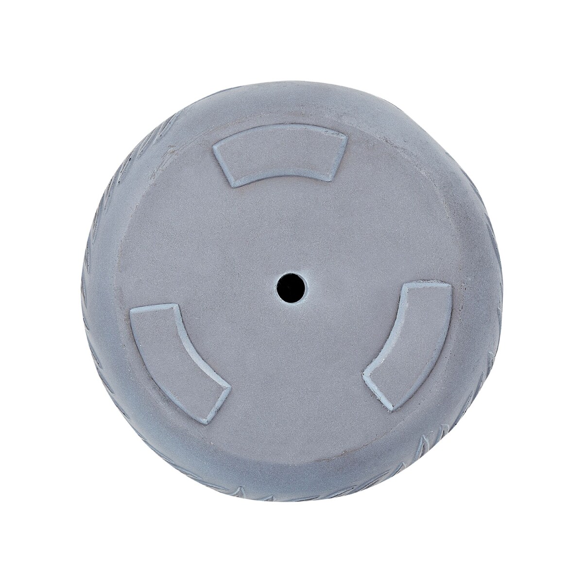 Doniczka okrągła 35 x 35 x 19 cm szara FTERO