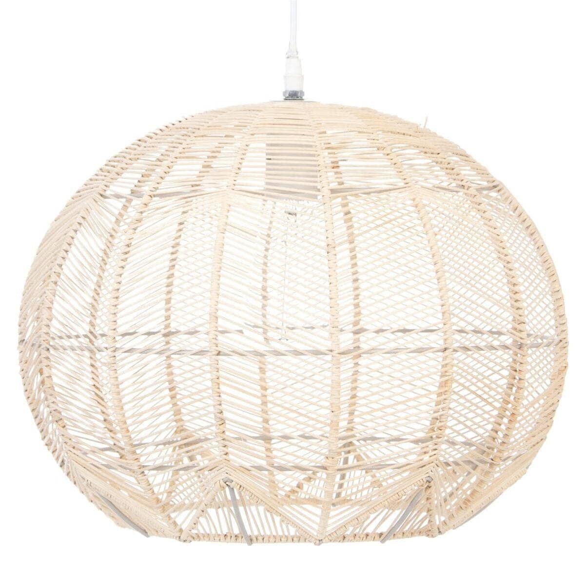 Lampa rattanowa nad stół KITA, Ø 38 cm