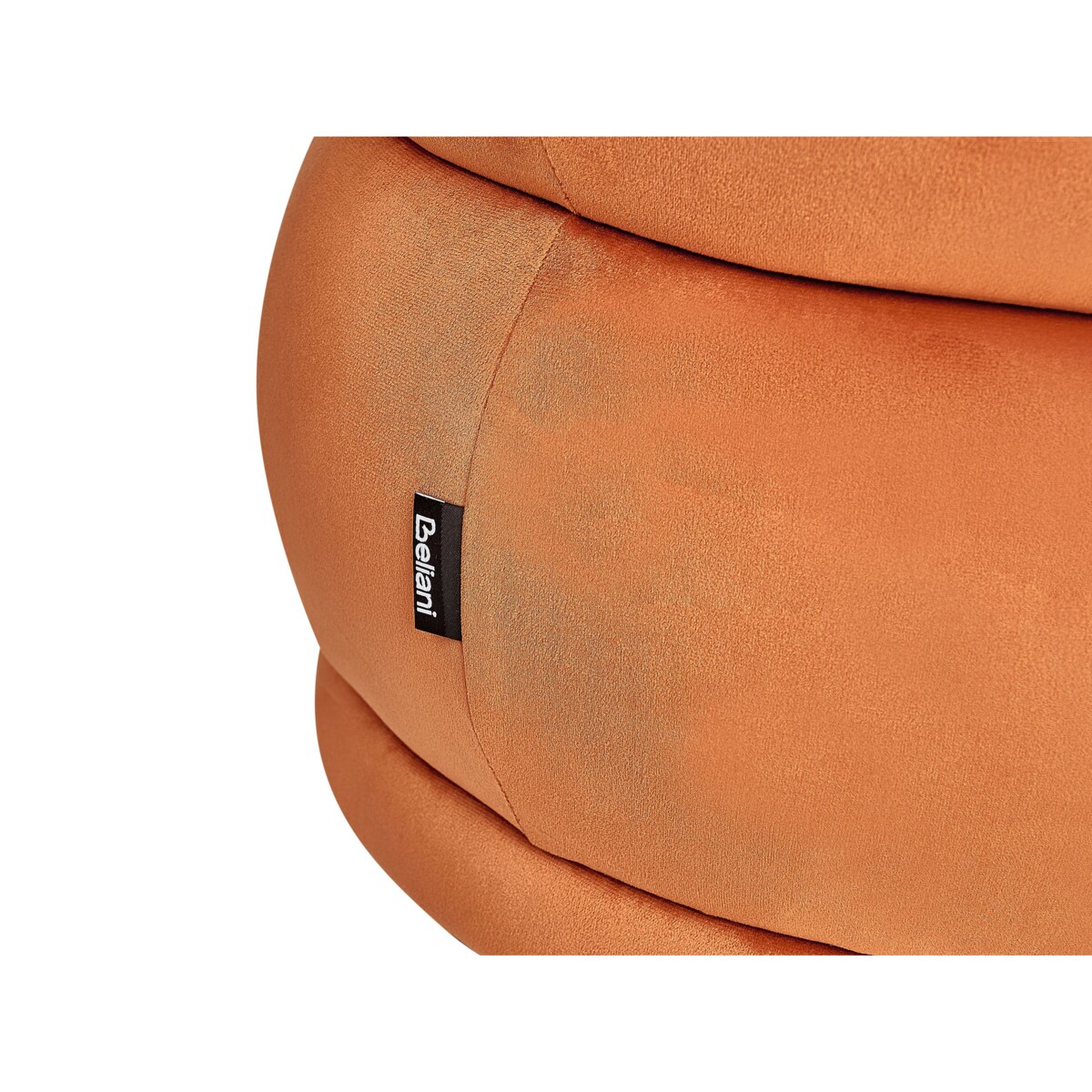 Ławka welurowa pomarańczowa ELLENDALE