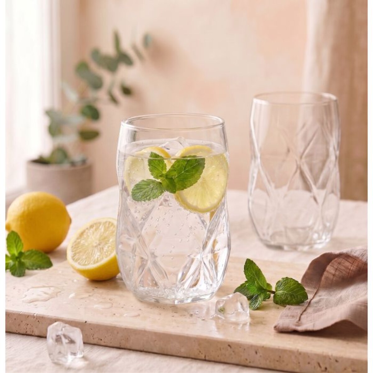 Komplet 6 szklanek wysokich 400 ml Geo 32071