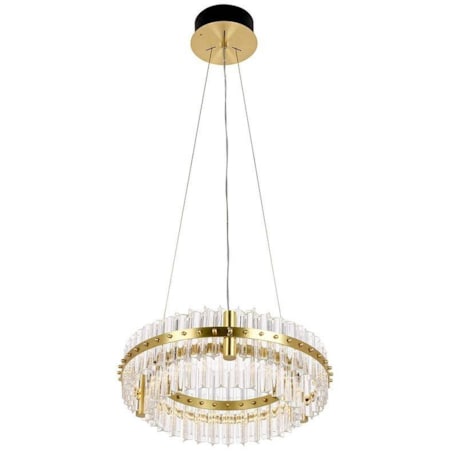 Żyrandol kryształowy Saturnus MSE010100166 nad stół złoty