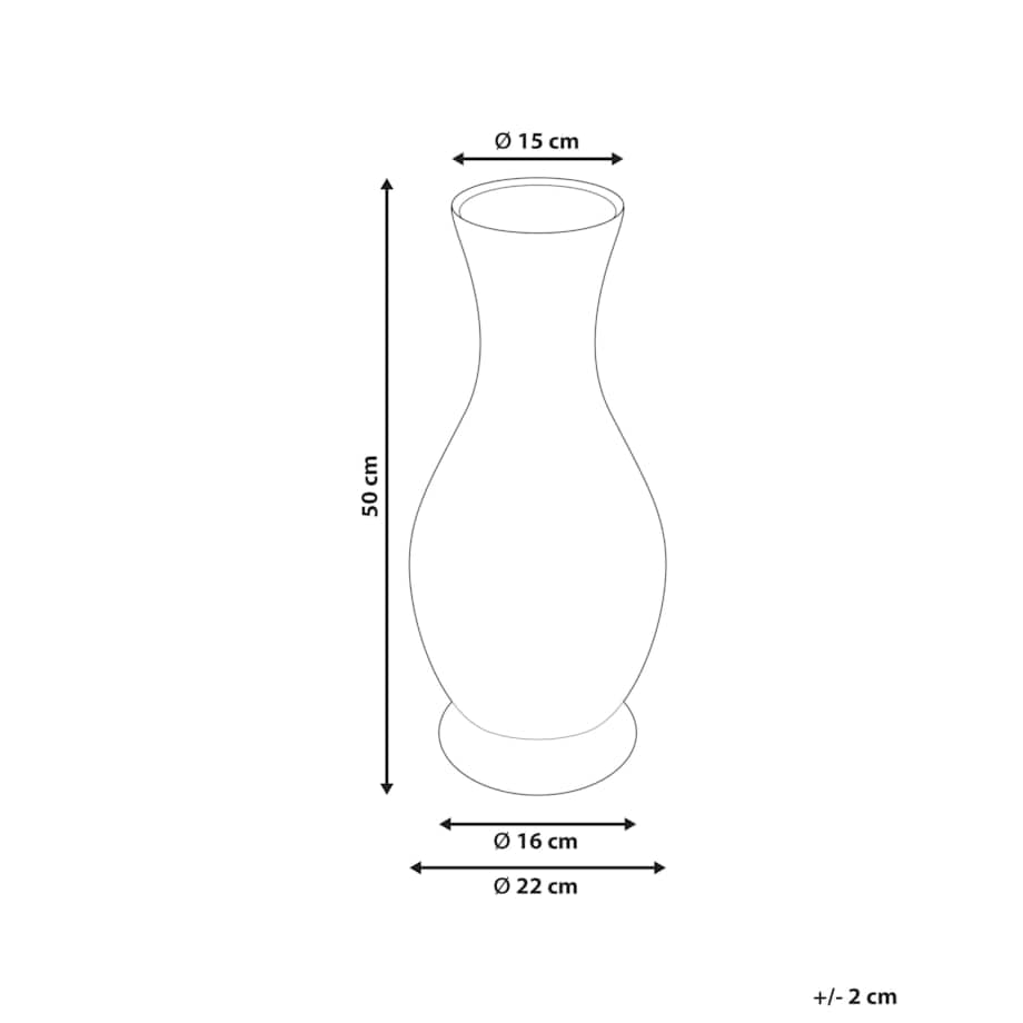 Rattan Wazon dekoracyjny 50 cm Naturalny TRINISA
