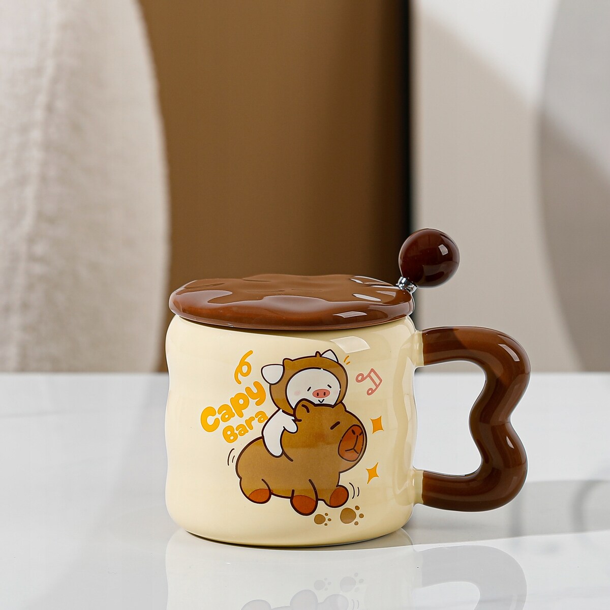 ZESTAW KUBEK Z PODGRZEWACZEM + Łyżka + Kabel USB PREZENT KUBEK ŚWIĄTECZNY