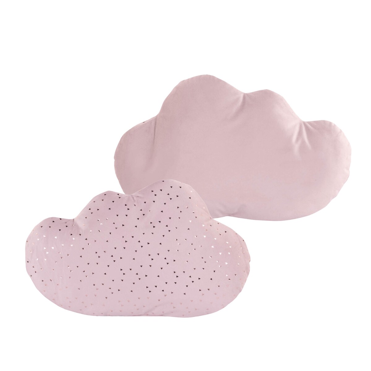 Dekoracyjna poduszka aksamitna z metalicznym wzorem