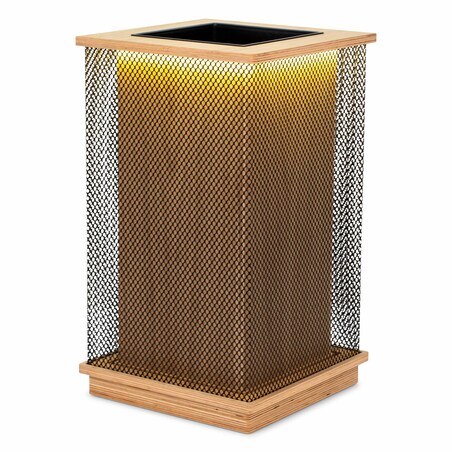 Dębowa donica z lameli DLC LED