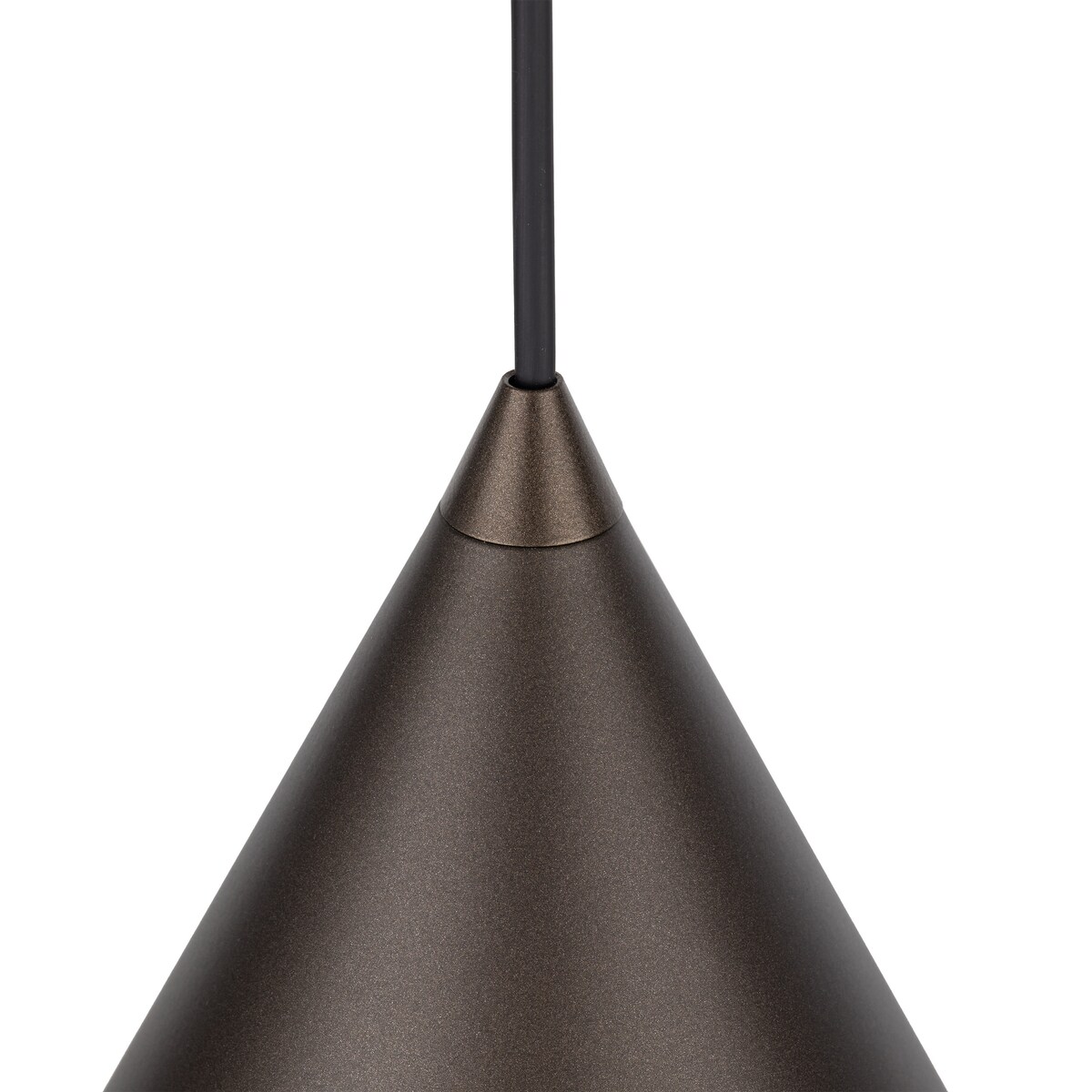 Lampa wisząca TK Lighting CONO BROWN 10038 brązowa metalowa E27 32 cm do salonu i jadalni