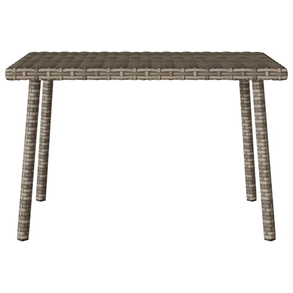 vidaXL Stolik kawowy ogrodowy prostokątny szary 60x40x37 cm polirattan