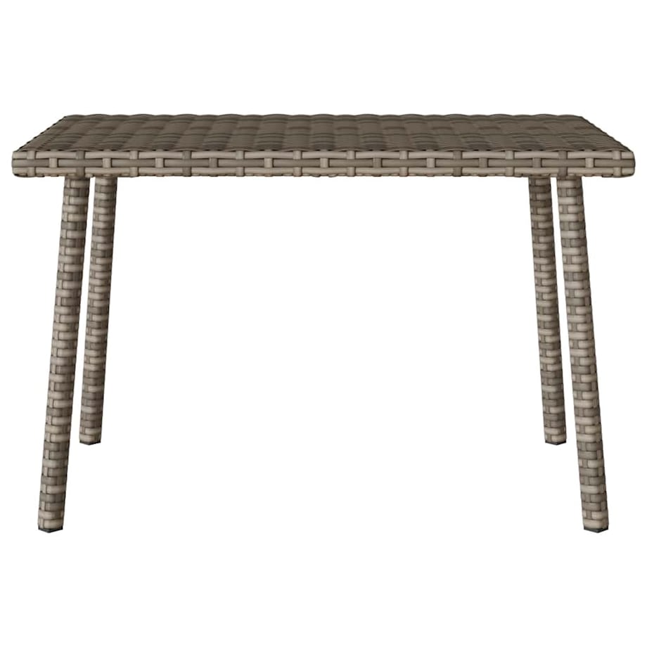 vidaXL Stolik kawowy ogrodowy prostokątny szary 60x40x37 cm polirattan
