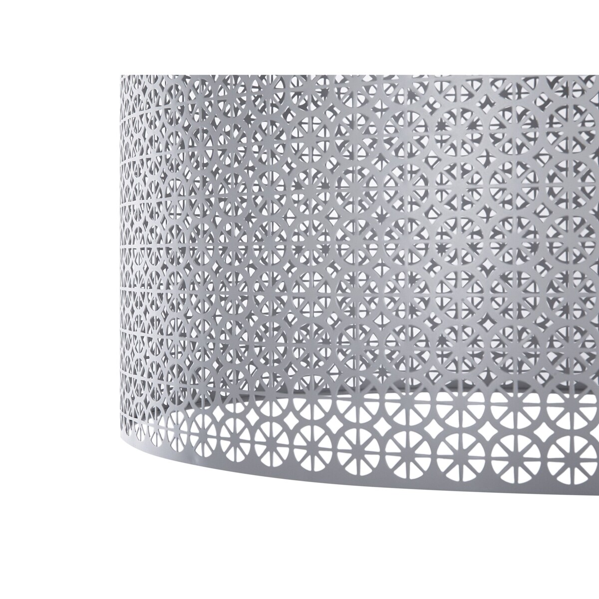 Lampa wisząca metalowa szara MEZEN