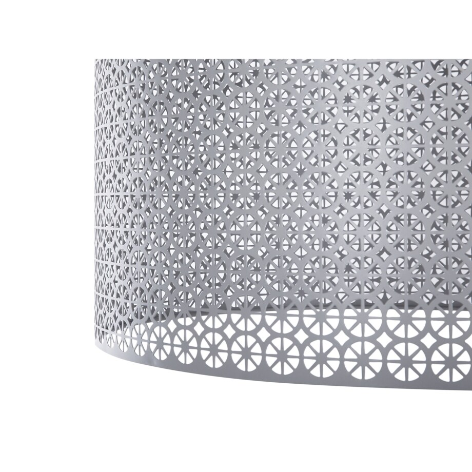 Lampa wisząca metalowa szara MEZEN