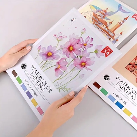 Malowanie akwarelą - Poezja kwiatów - 4 elementy