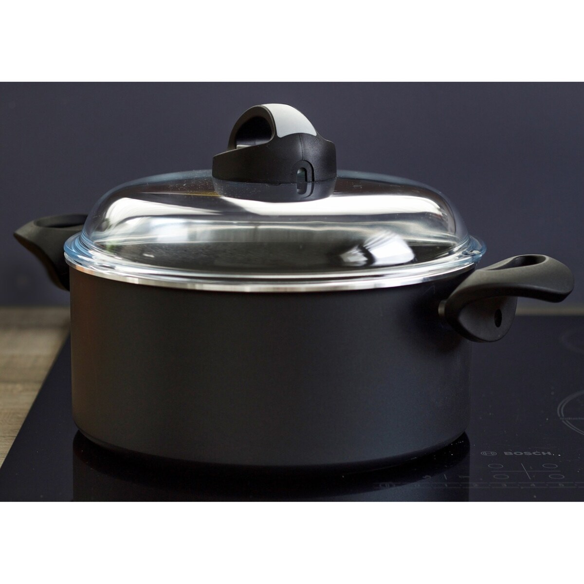 Szklana pokrywka z regulacją pary - 20 cm