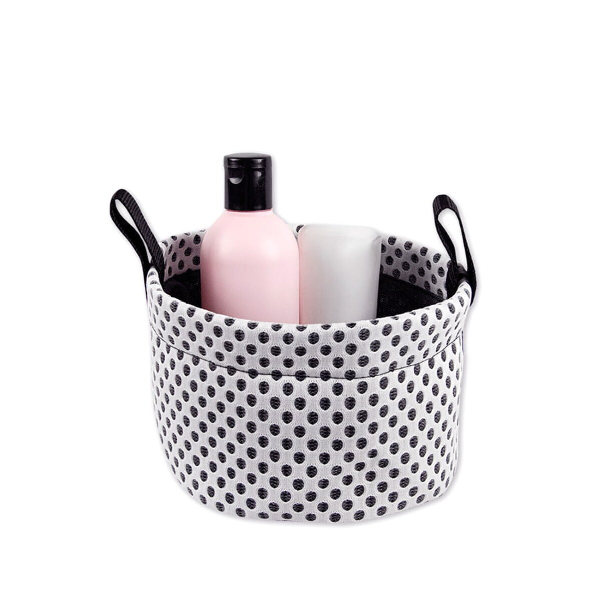 Pojemnik na kosmetyki do łazienki S - kropki