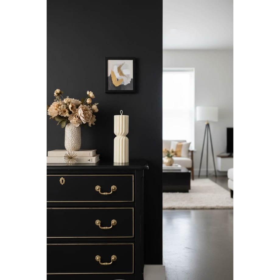 Świeca dekoracyjna na komodę – minimalistyczna świeca sojowa do wnętrz