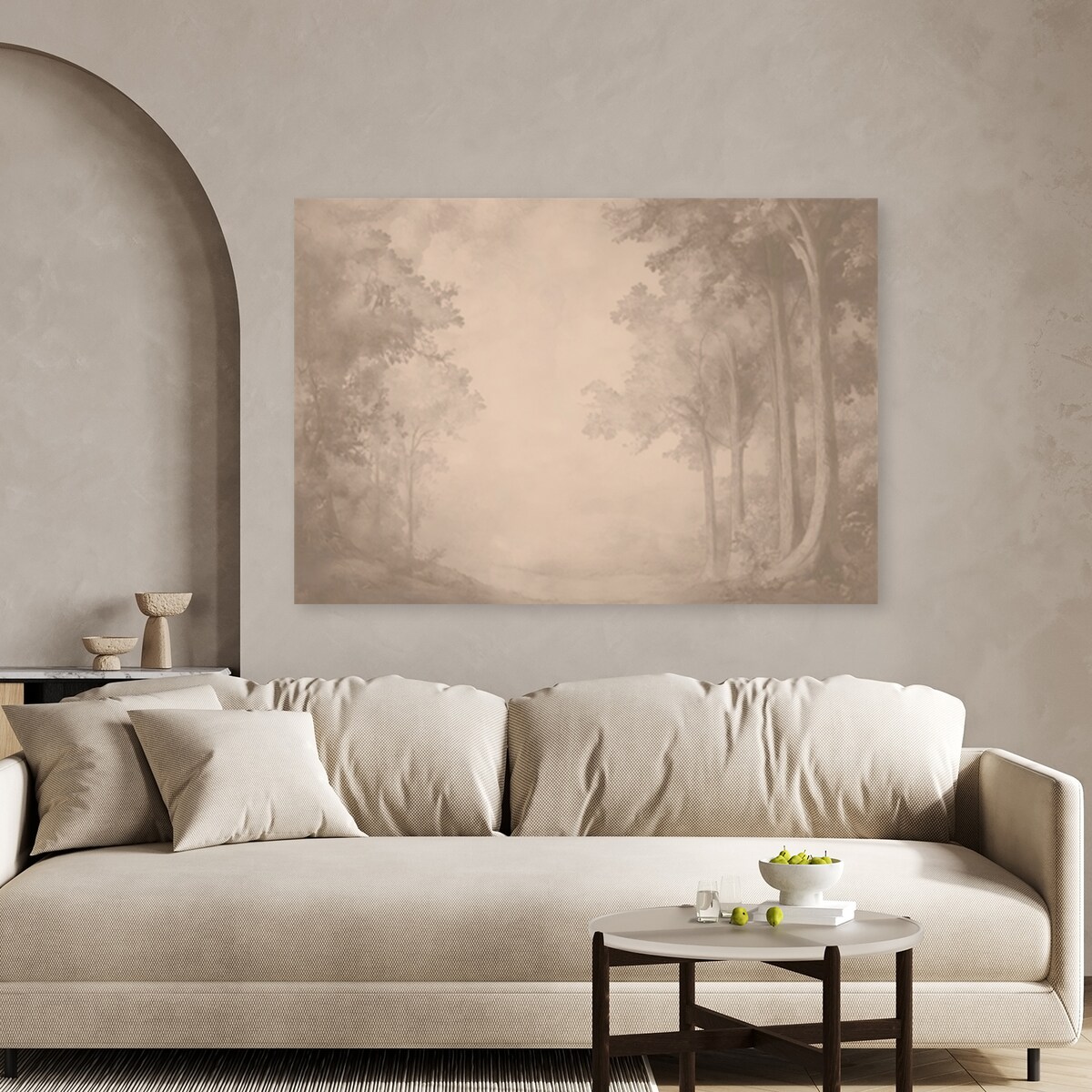 Feeby Obraz na płótnie, Droga przez las 120x80