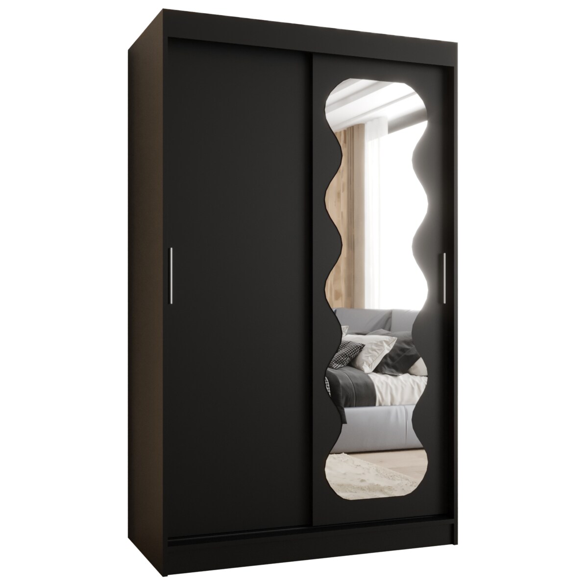 Szafa przesuwna SPOTI 120 czarny