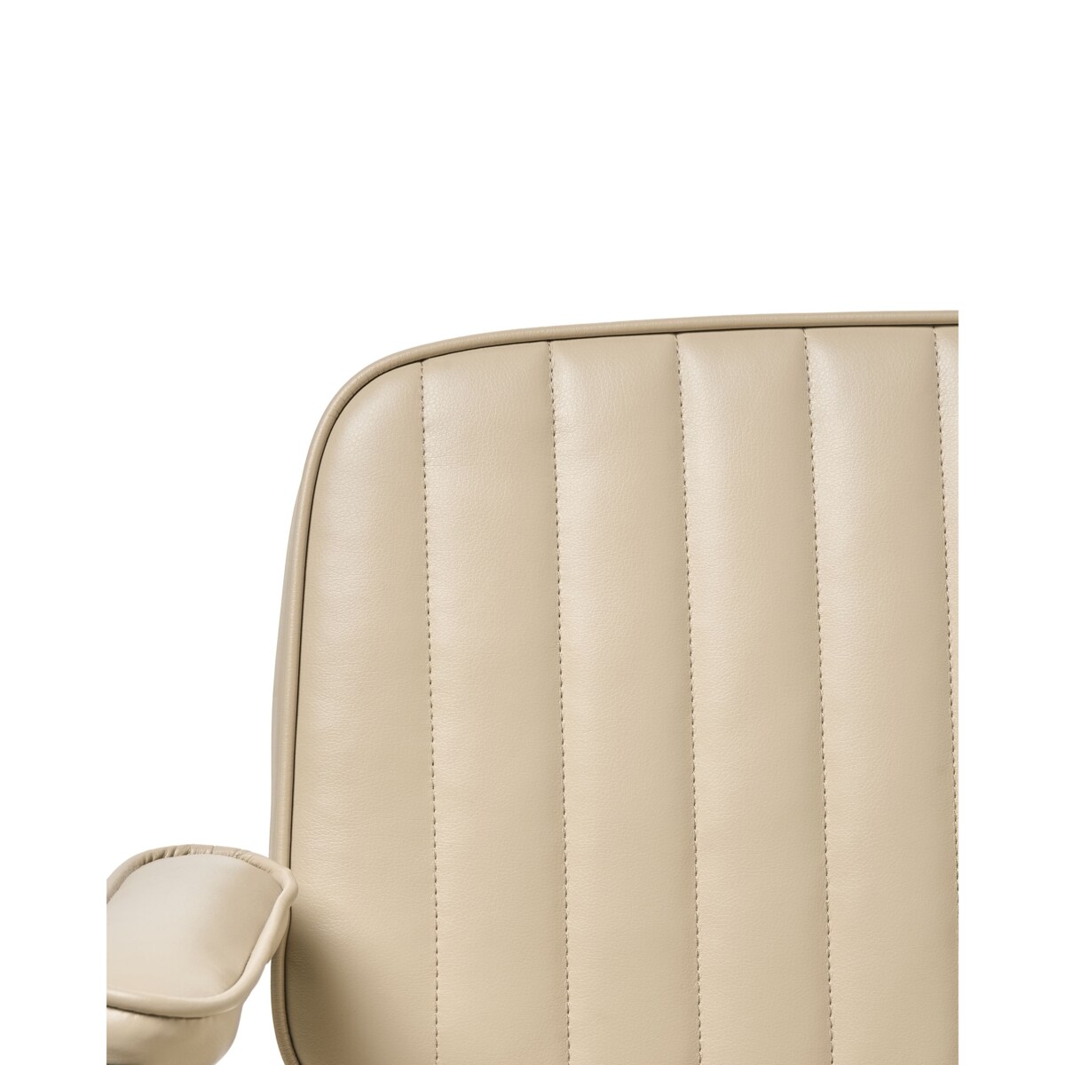 Krzesło obrotowe BERNE Ekoskóra Beżowy