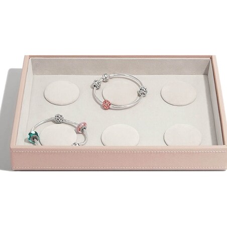 Szkatułka na bransoletki charms Stackers jasnoróżowa