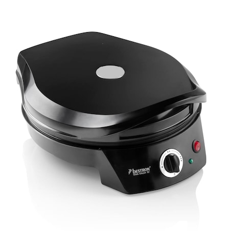 Bestron Opiekacz do pizzy/grill stołowy APZ400Z, 1800 W, czarny