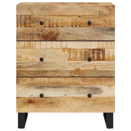 vidaXL Szafka, 60x33x75 cm, lite drewno mango