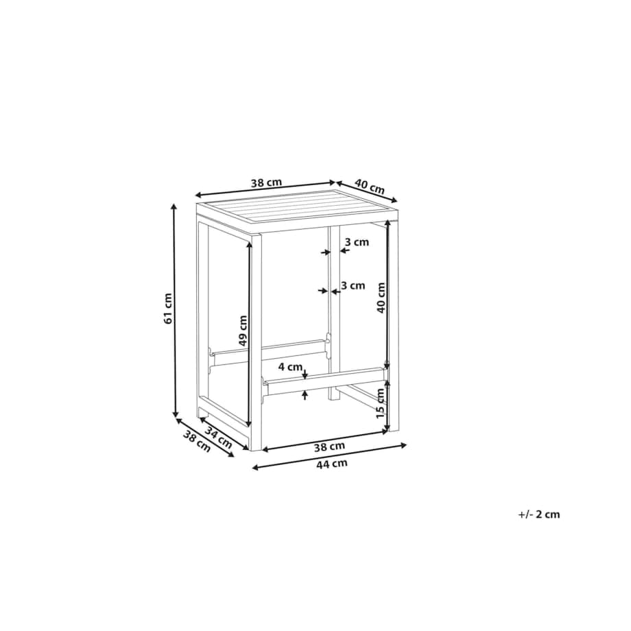 Krzesło ogrodowe AVETRANA Biały