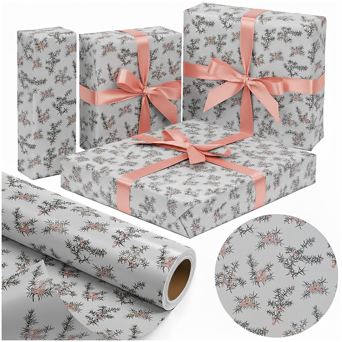 Papier Prezentowy Do Pakowania Prezentów 25 m MEGAROLKA Świąteczny Do Paczek Boże Narodzenie Ozdobny