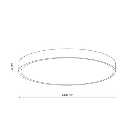 Lampa Sufitowa Łazienkowa Tk Lighting Velis Brązowy Plafon Led 60W Ip54 Zmienna Barwa, Ściemniany
