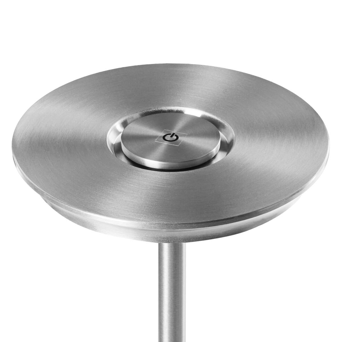 Bezprzewodowa lampa stołowa LED MAGO Ze ściemniaczem Metal Srebrny