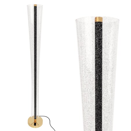Lampa Podłogowa Lhj073-F Led Czarny, Złoty, Aluminium