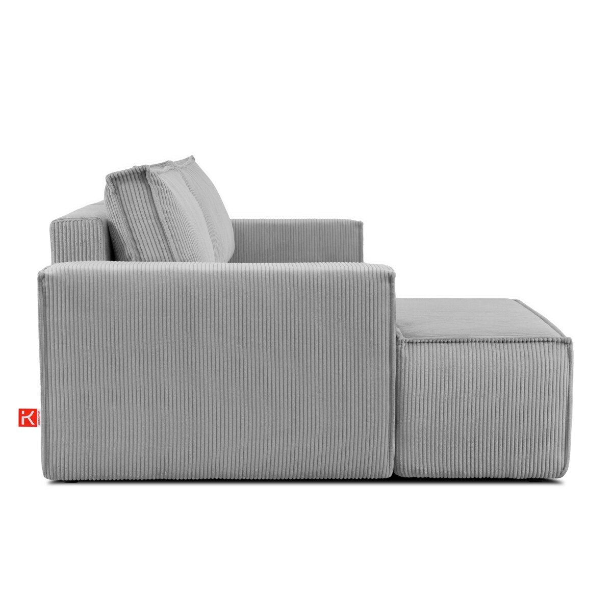 KONSIMO NAPI Narożnik lewy, kolor szary