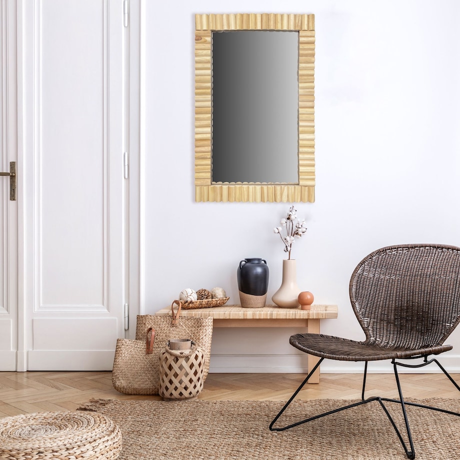 LUSTRO ŚCIENNE BOHO 55CM KLNA-MR03