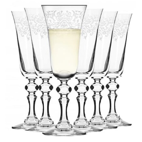 Kieliszki do Szampana Prosecco Krista Deco 150 ml Krosno Elegancie ze Wzorem