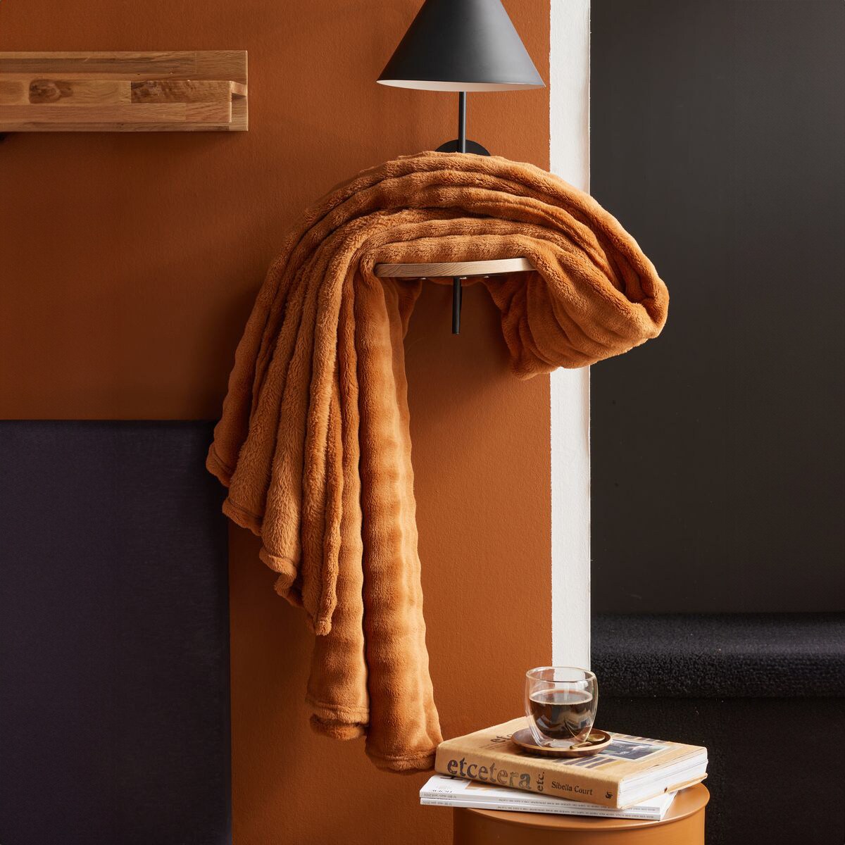 Koc z tłoczonym wzorem, 130 x 180 cm, DOUCELIN