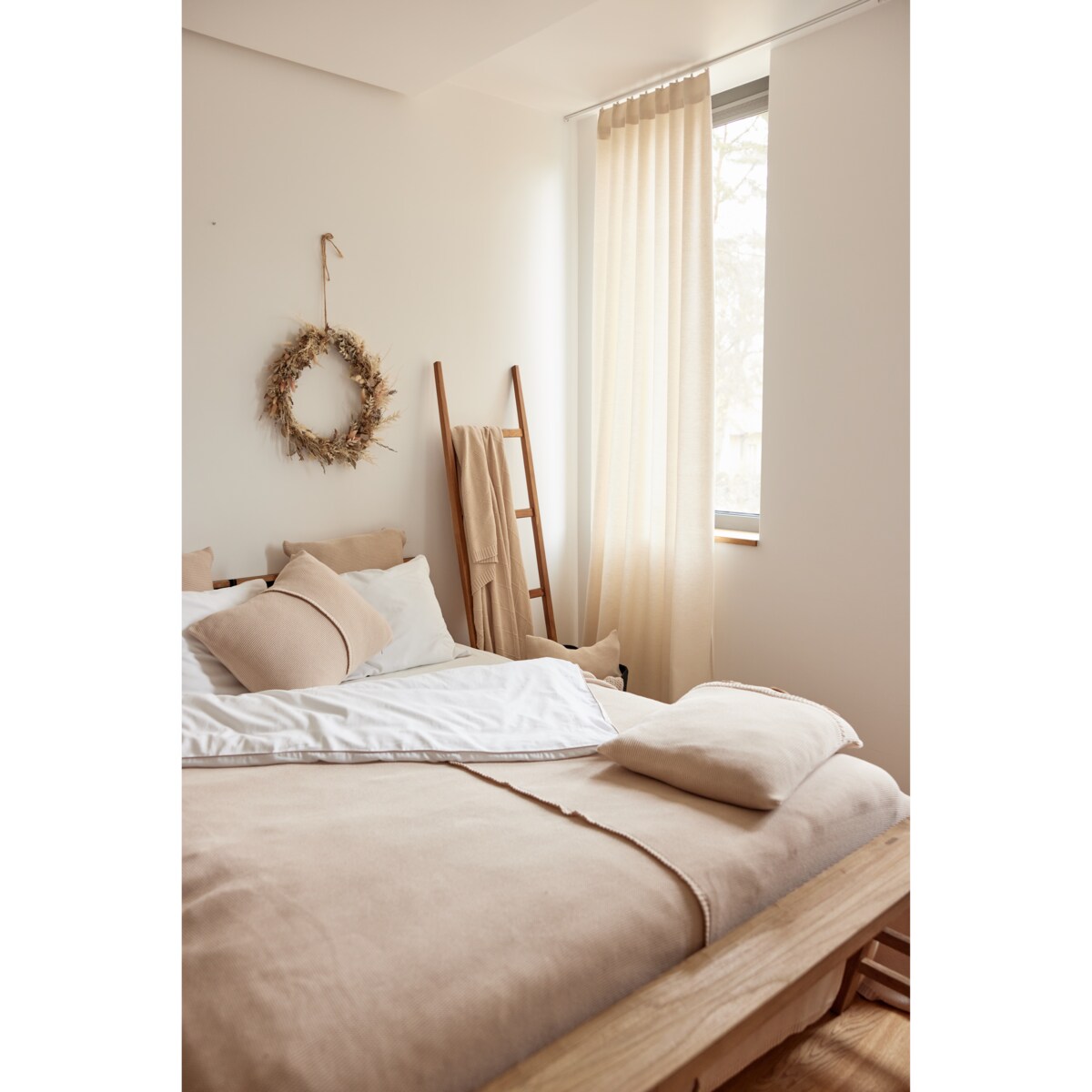 Narzuta klasyczna beżowa, 220 x 240 cm, La Manta