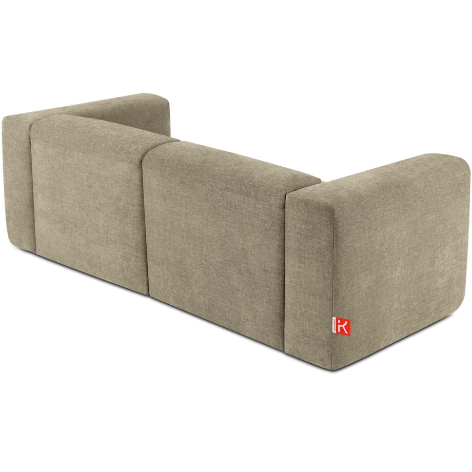 KONSIMO BUFFO 2-osobowa sofa z niezwykle miękkim i wygodnym siedziskiem, kolor piaskowy