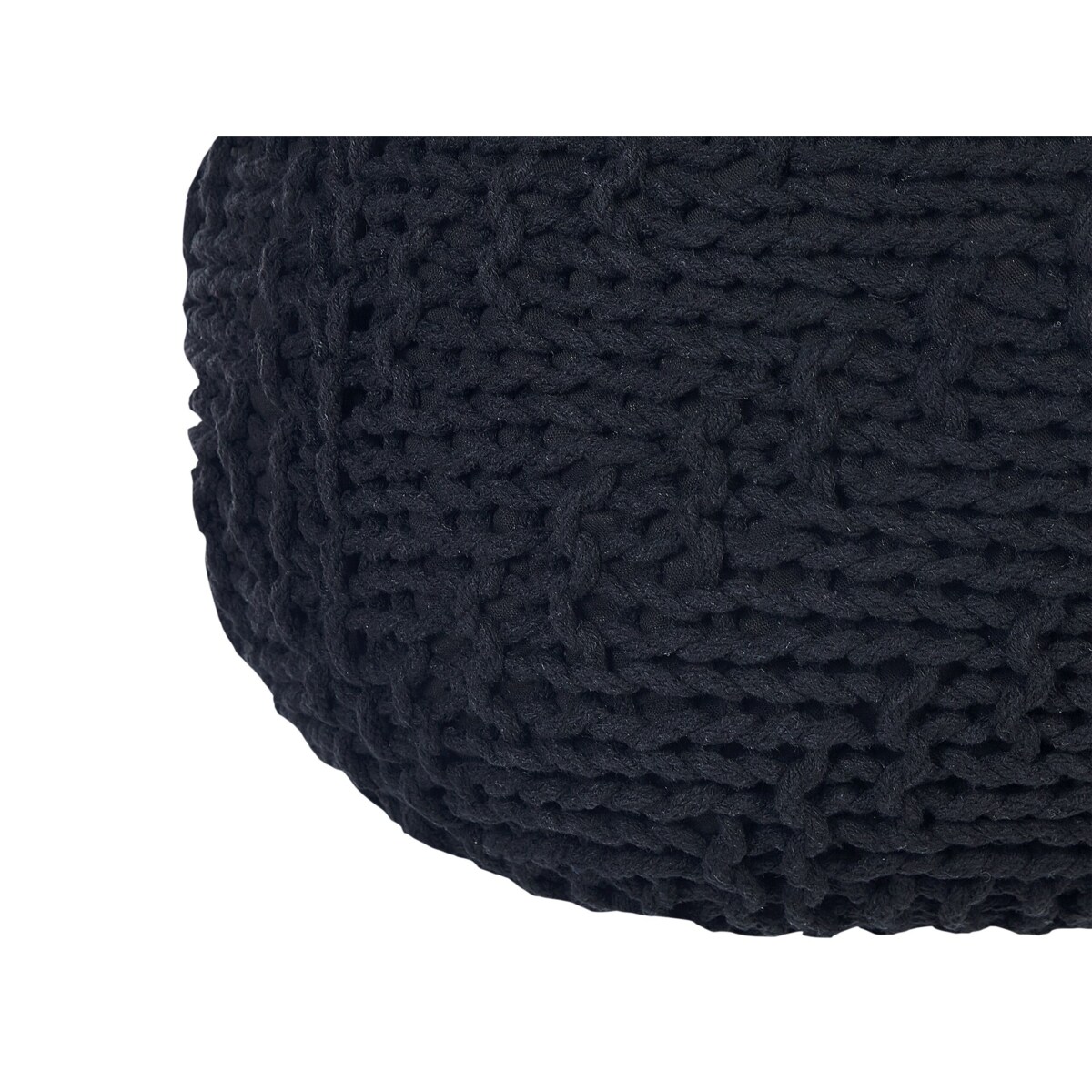 Puf 50 x 35 cm czarny PRIENE