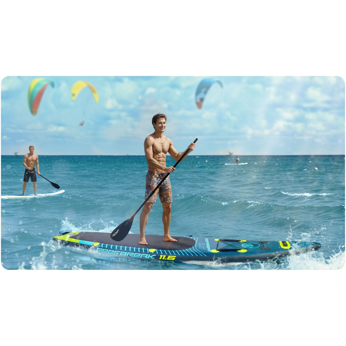 Deska SUP do pływania pompowana Paddle Reefbreak 350cm Neo-Sport ZESTAW