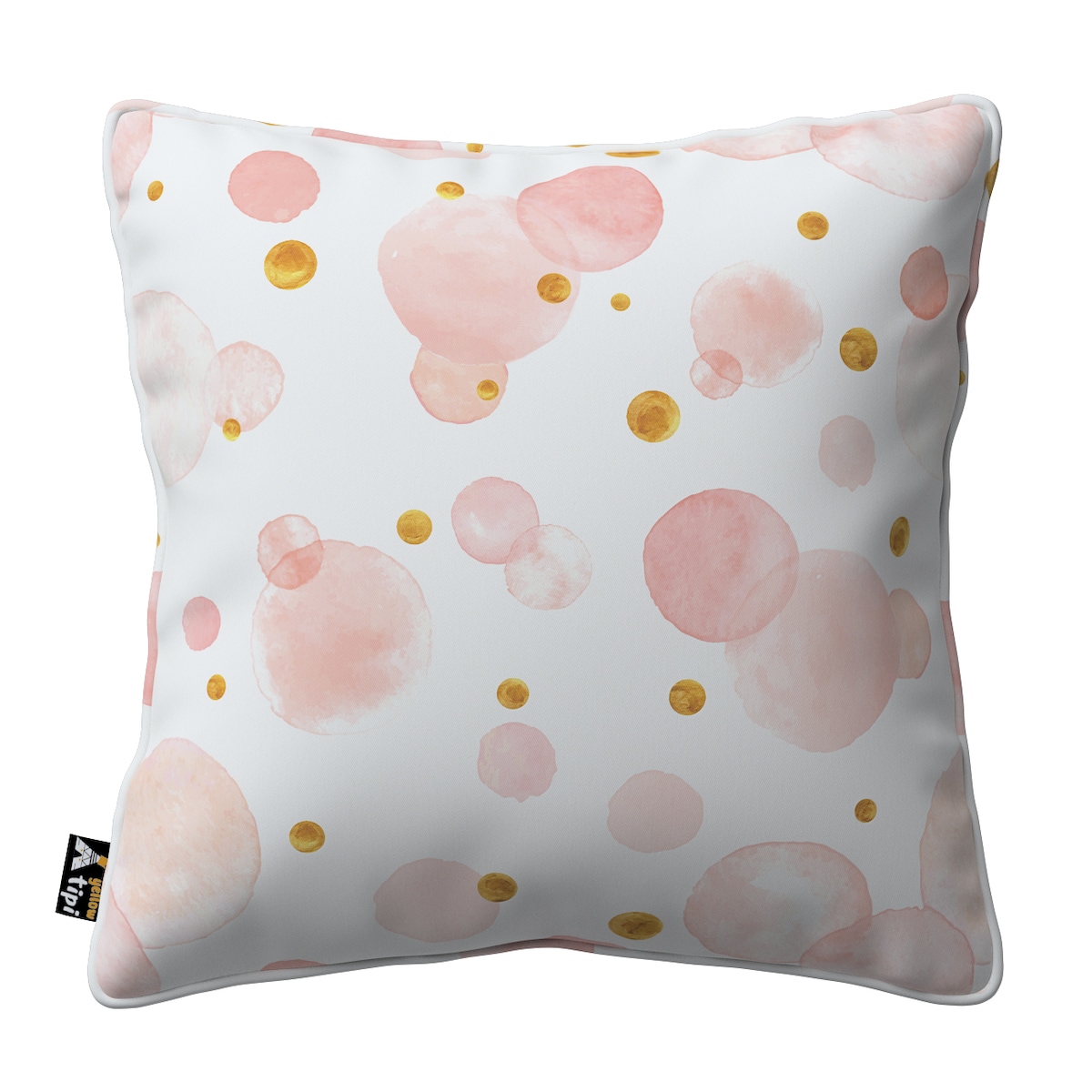 Poszewka Lola 60x60 ecru-różowy