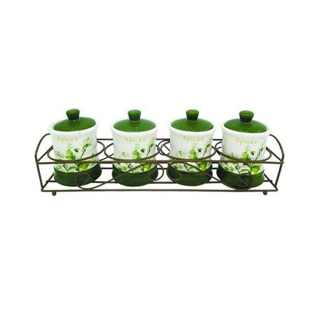 Maestro zestaw 4 pojemników na przyprawy MR2003204CS