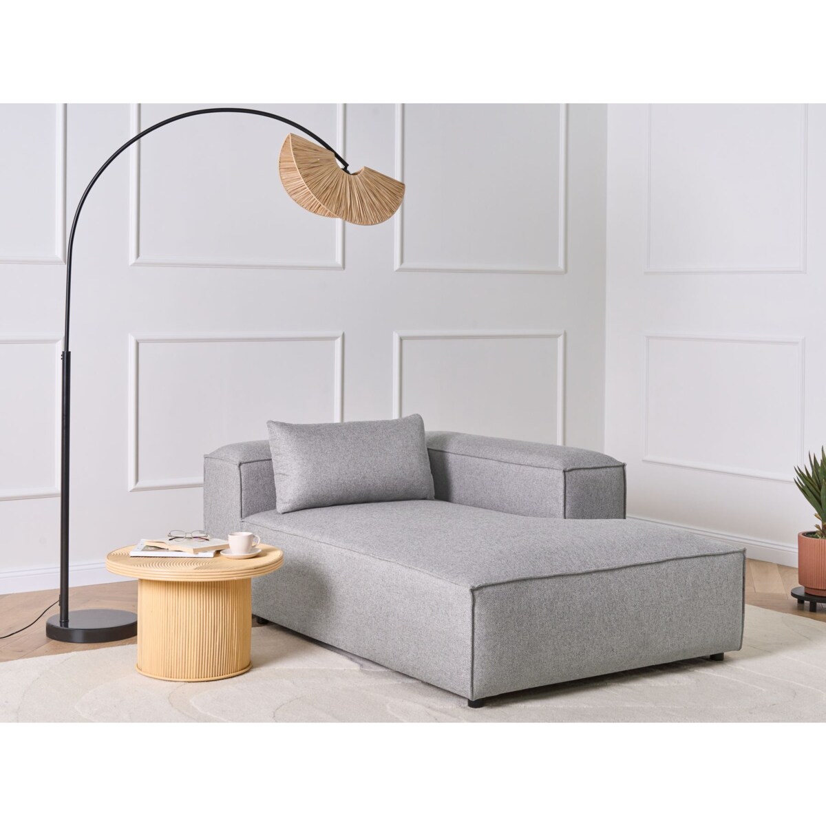 Szezlong lewostronny BRANDE Szary