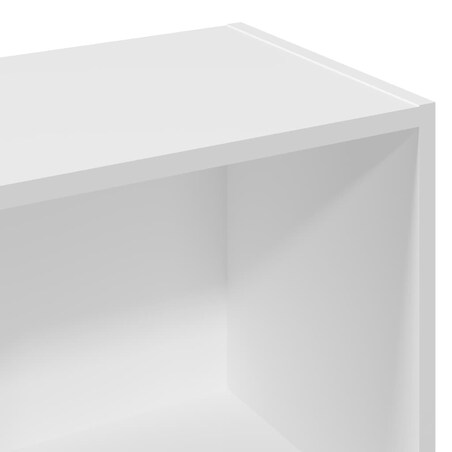 vidaXL Regał, biały, 57x28,5x107,5 cm, materiał drewnopochodny