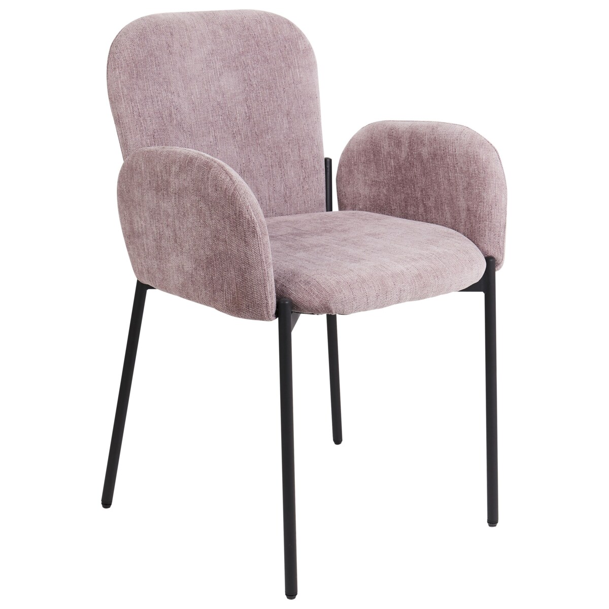 Zestaw 2 krzeseł do jadalni różowy ALBEE