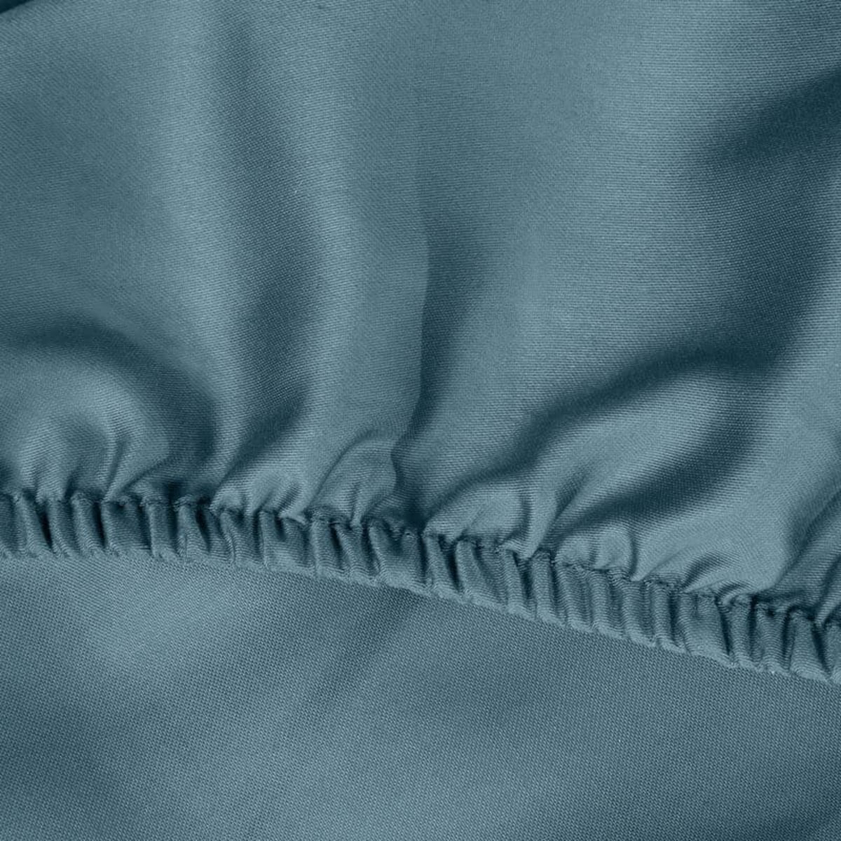 Prześcieradło Satynowe z Gumką 100 x 200 Turkusowe Ciemne na Wysoki materac