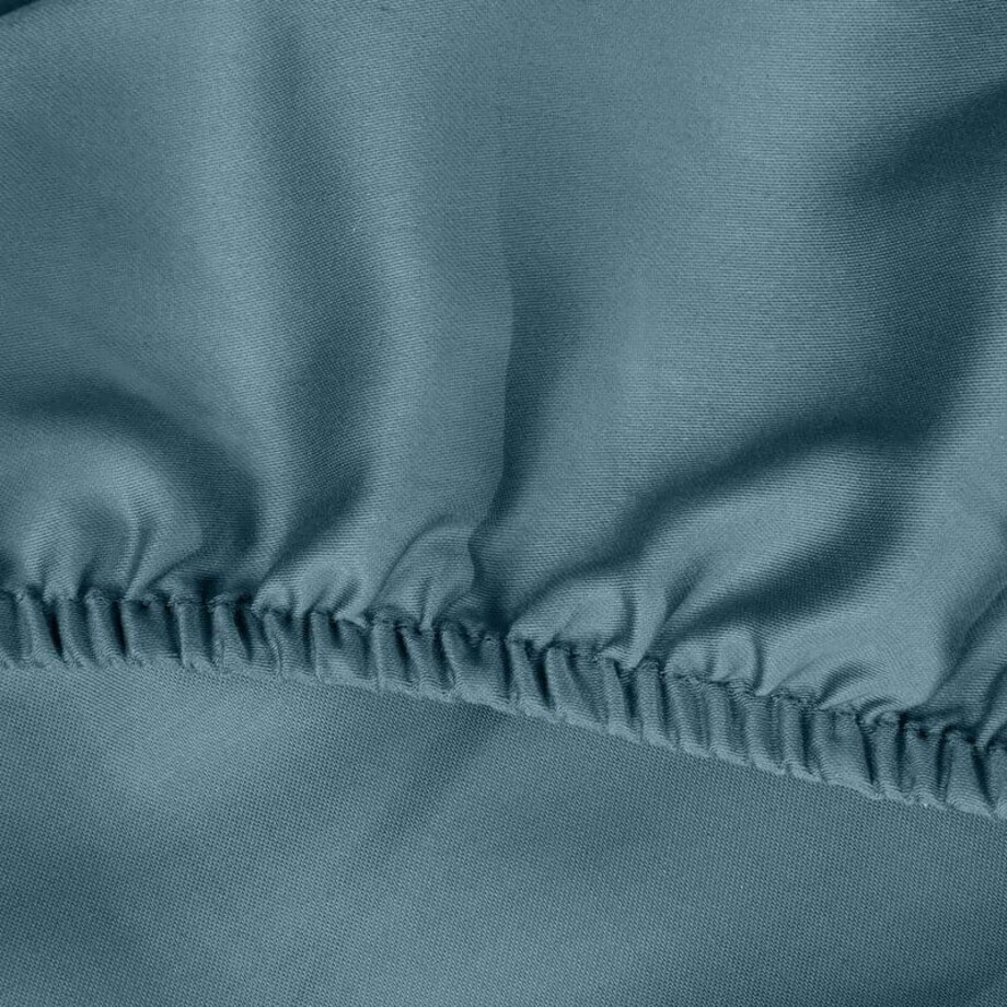 Prześcieradło Satynowe z Gumką 100 x 200 Turkusowe Ciemne na Wysoki materac