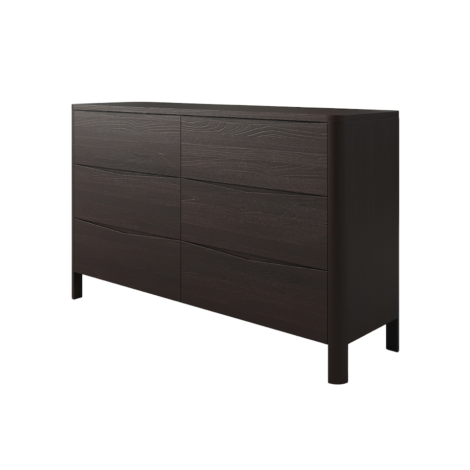 Drewniana komoda bukowa Visby MODENA LOW 150 / kolor palisander