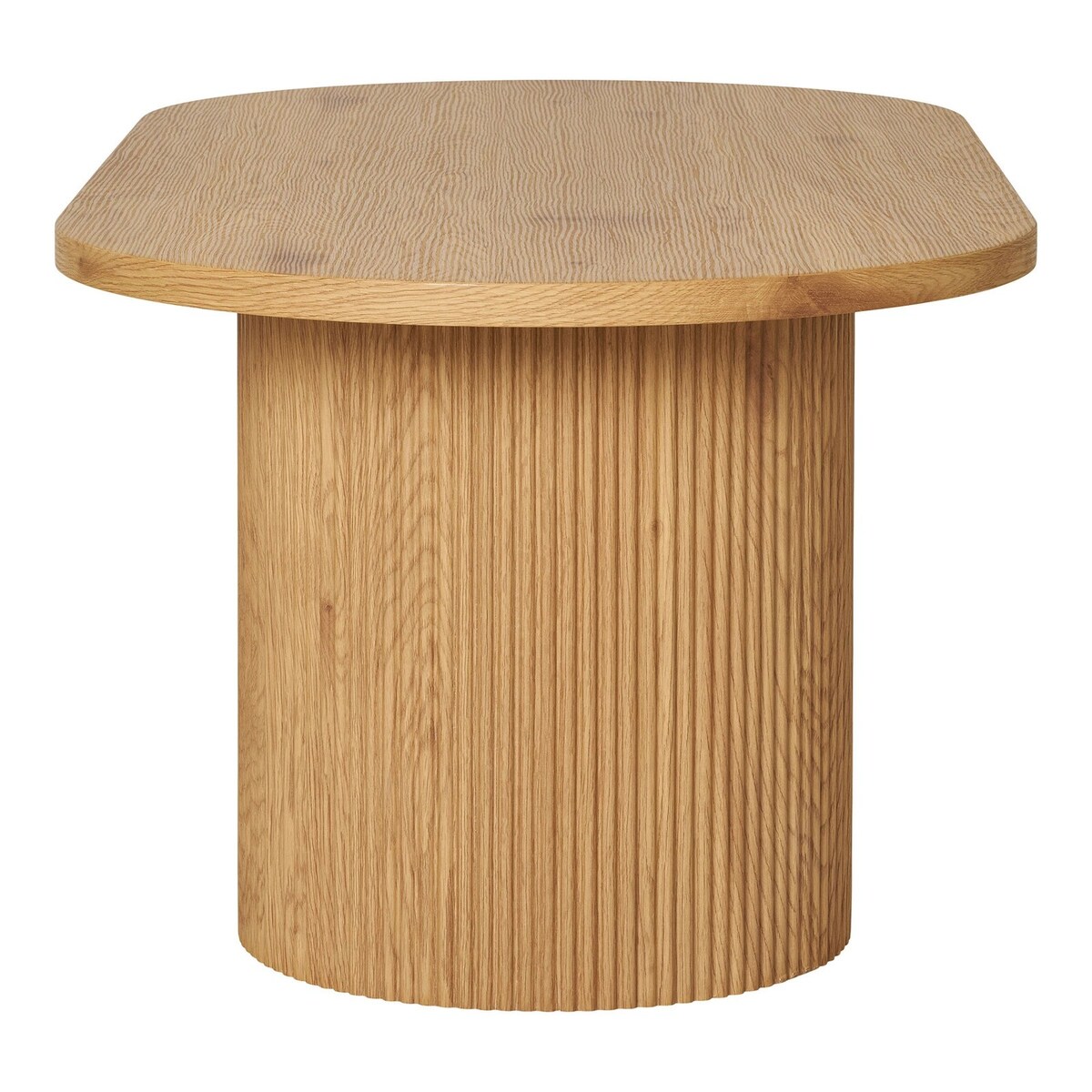 Stolik kawowy 45x120x60 cm SNADAFF-2 owalny, naturalny kolor